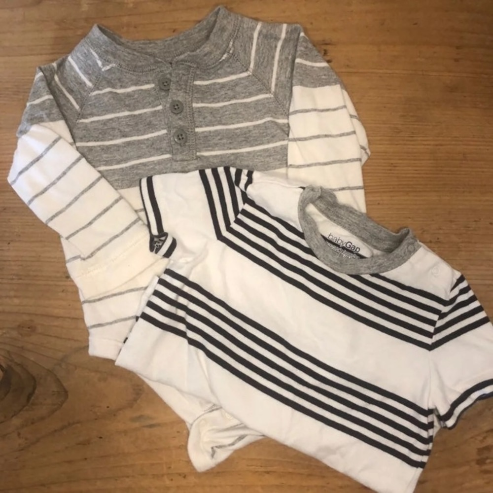 6-12M Baby Gap Striped Shirts